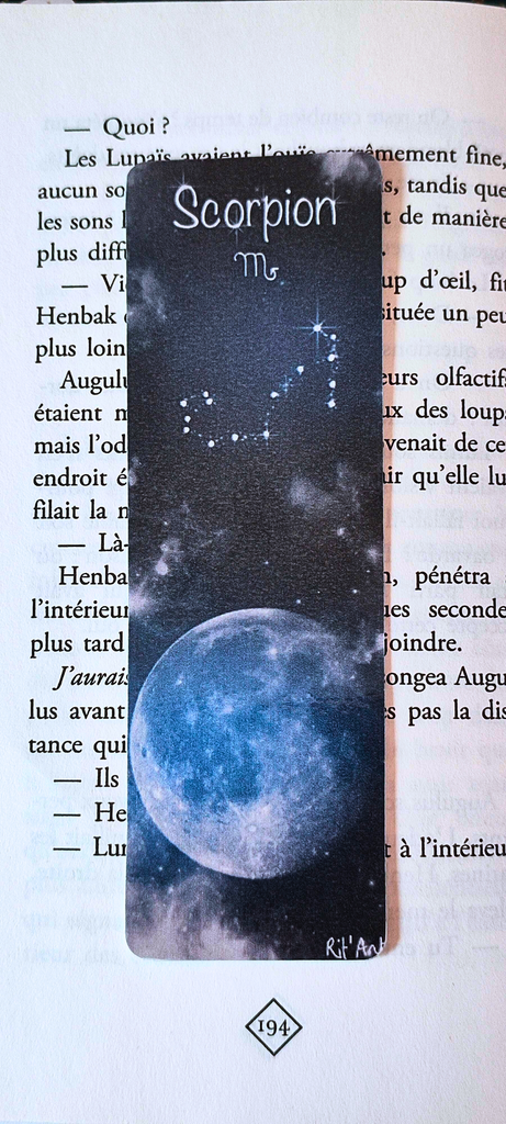 Marque-Page Astro Eau Scorpion