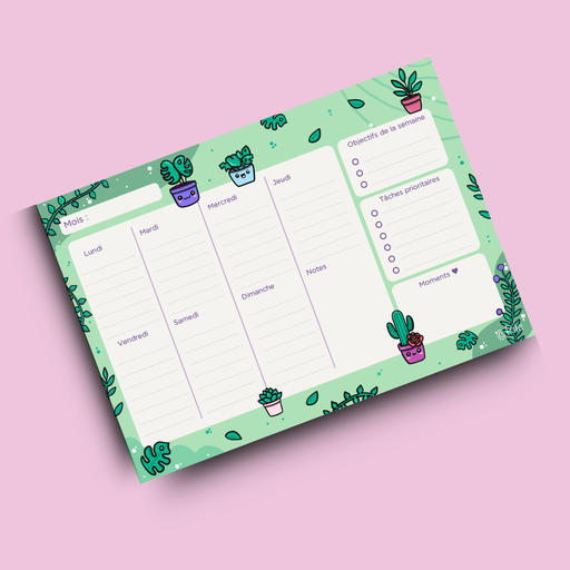 Weekly Planner Botanic