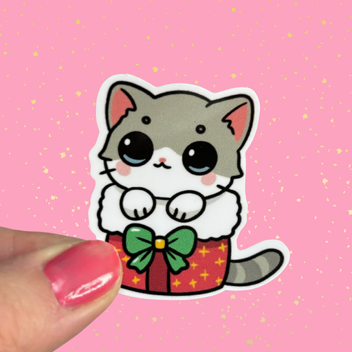 Sticker Chaton de Noël